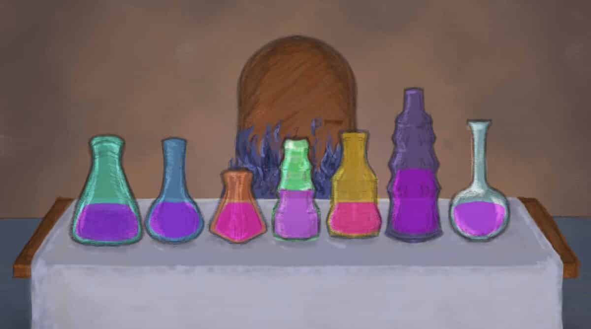 Desafio das Poções de Snape para chegar à Pedra Filosofal