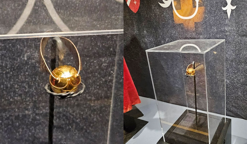 Pomo de Ouro na exposição de Harry Potter